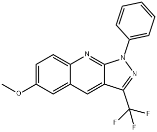 6-Methoxy-1-phenyl-3-(trifluoroMethyl)-1H-pyrazolo[3,4-b] quinoline Struktur