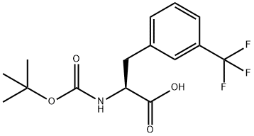 2-TERT-BUTOXYCARBONYLAMINO-3-(3-TRIFLUOROMETHYL-PHENYL)-PROPIONIC ACID Struktur