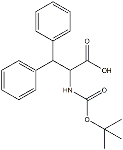 2-BOC-AMINO-3,3-DIPHENYL PROPIONIC ACID
 Struktur