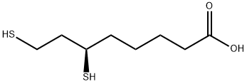 (R)-6,8-Dimercaptooctanoic acid Struktur