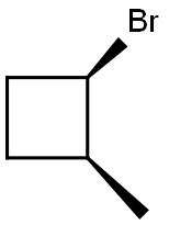 Cyclobutane, 1-bromo-2-methyl-, cis- (9CI) Struktur