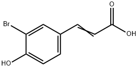 3-BROMO-4-HYDROXYCINNAMIC ACID Struktur