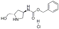 (2S,4R)-2-hydroxyMethyl-4-CBZ-aMino Pyrrolidine-HCl Struktur