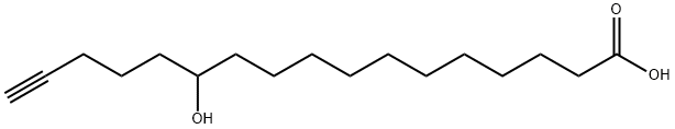 12-hydroxy-16-heptadecynoic acid Struktur