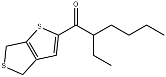 1-(4,6-Dihydrothieno[3,4-b]thien-2-yl)-2-ethyl-1-hexanone Struktur