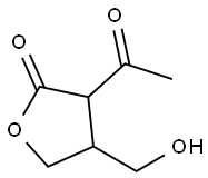 2(3H)-Furanone, 3-acetyldihydro-4-(hydroxymethyl)- (9CI) Struktur