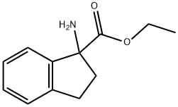 1H-Indene-1-carboxylicacid,1-amino-2,3-dihydro-,ethylester(9CI) Struktur