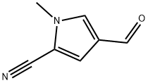 1H-Pyrrole-2-carbonitrile,4-formyl-1-methyl-(9CI) Struktur