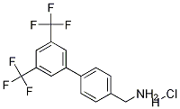 4-[3,5-BIS(TRIFLUOROMETHYL)PHENYL]BENZYLAMINE HCL Struktur