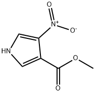 3-(Methoxycarbonyl)-4-nitro-1H-pyrrole Struktur