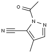 Pyrazole-5-carbonitrile, 1-acetyl-4-methyl- (7CI,8CI) Struktur