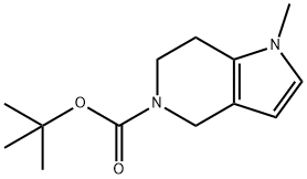 tert-Butyl 6,7-dihydro-1-Methyl-1H-pyrrolo[3,2-c]pyridine-5(4H)-carboxylate Struktur