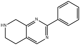 2-phenyl-5,6,7,8-tetrahydropyrido[3,4-d]pyriMidine Struktur