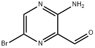 3-amino-6-bromopyrazine-2-carbaldehyde Struktur