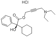 (αS)-α-シクロヘキシル-α-ヒドロキシベンゼン酢酸[4-(ジエチルアミノ)-2-ブチン-1-イル]·塩酸塩 化學(xué)構(gòu)造式