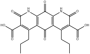 1,2,5,8,9,10-Hexahydro-2,5,8,10-tetraoxo-4,6-dipropylpyrido[3,2-g]quinoline-3,7-dicarboxylic acid Struktur