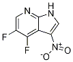 1H-Pyrrolo[2,3-b]pyridine, 4,5-difluoro-3-nitro- Struktur