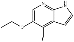 1H-Pyrrolo[2,3-b]pyridine, 5-ethoxy-4-fluoro- Struktur