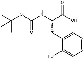 (R)-2-TERT-BUTOXYCARBONYLAMINO-3-(2-HYDROXY-PHENYL)-PROPIONIC ACID Struktur