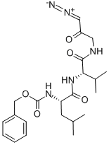 Z-LEU-VAL-GLY-DIAZOMETHYLKETONE Struktur