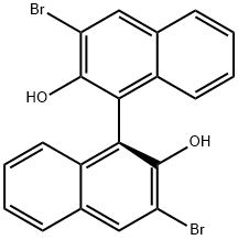 (S)-(-)-3,3'-DIBROMO-1,1'-BI-2-NAPHTHOL Struktur