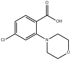 4-Chloro-2-Morpholinobenzoic Acid Struktur