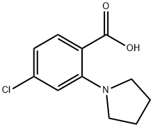 4-Chloro-2-pyrrolidinobenzoic Acid Struktur