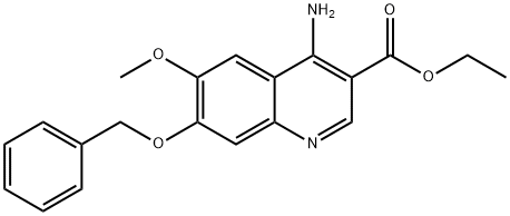 ethyl 7-(benzyloxy)-4-chloro-6-methoxyquinoline-3-carboxylate Struktur