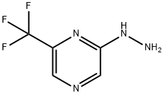 (6-Trifluoromethyl-pyrazin-2-yl)-hydrazine Struktur