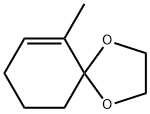 1,4-Dioxaspiro[4.5]dec-6-ene,  6-methyl- Struktur