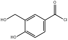 Benzoyl chloride, 4-hydroxy-3-(hydroxymethyl)- (9CI) Struktur