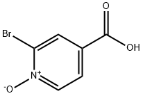 2-Bromo-4-pyridinecarboxylic acid-1-oxide Struktur