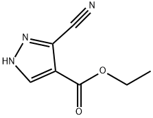 ethyl 5-cyano-1H-pyrazole-4-carboxylate Struktur