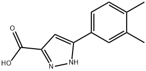 5-(3,4-dimethylphenyl)-1H-pyrazole-3-carboxylic acid Struktur