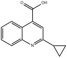 2-CYCLOPROPYL-QUINOLINE-4-CARBOXYLIC ACID Struktur