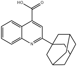 2-(1-adamantyl)quinoline-4-carboxylic acid Struktur