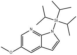 5-Methoxy-1-(triisopropylsilyl)-1H-pyrrolo[2,3-b]pyridine Struktur