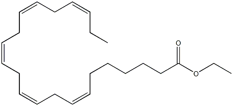 ALL CIS-7,10,13,16,19-DOCOSAPENTAENOIC ACID ETHYL ESTER Struktur