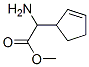 2-Cyclopentene-1-acetic  acid,  -alpha--amino-,  methyl  ester Struktur