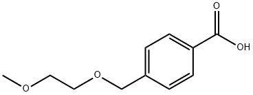 4-[(2-methoxyethoxy)methyl]benzoic acid Struktur