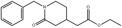 Ethyl 2-(1-benzyl-2-oxo-Piperidin-4-yl)-acetate Struktur