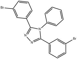 3,5-Bis(3-broMophenyl)-4-phenyl-4H-1,2,4-triazole Struktur