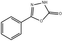 1,3,4-OXADIAZOL-2(3H)-ONE, 5-PHENYL- Struktur