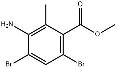 METHYL 3-AMINO-4,6-DIBROMO-O-TOLUATE Struktur