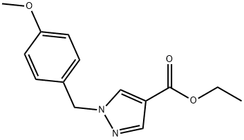 ethyl 1-(4-Methoxybenzyl)-1H-pyrazole-4-carboxylate Struktur