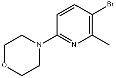 4-(5-Bromo-6-methylpyridin-2-yl)morpholine Struktur