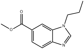 Methyl 1-propyl-1H-benzo[d]imidazole-6-carboxylate Struktur