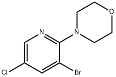 4-(3-bromo-5-chloropyridin-2-yl)morpholine Struktur