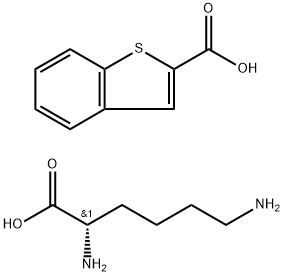 thionapthene-2-carboxylic acid-lysine Struktur