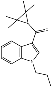 (1-Propyl-1H-indol-3-yl)(2,2,3,3-tetramethylcyclopropyl)methanone Struktur